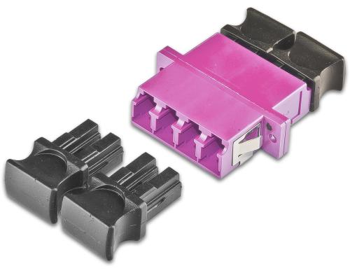 Lightwin LWL Kupplung LC-LC (4-fach), OM4 Quad Multimode, plastik, violett