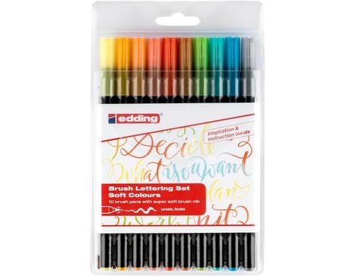 Brushpen 1340 soft colours 10 Stück, farblich assortiert