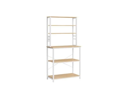 Vasagle Küchenregal mit 6 Haken 40x80x167 cm (TxBxH), Traglast verschieden
