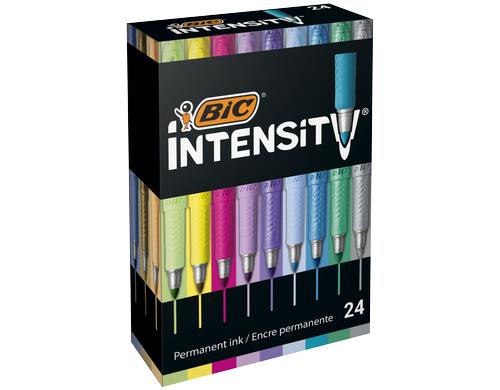 Bic Marking Permanent Marker permanent, pastell/metallic, 24 Stk.
