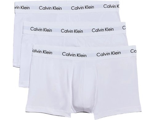 Calvin Klein 3P Low Rise Trunk White, M