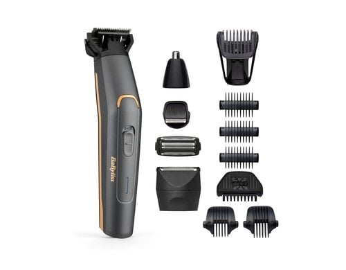 Babyliss Multitrimmer Graphite Precision MT987E, kabelloser 12in1 Trimmer