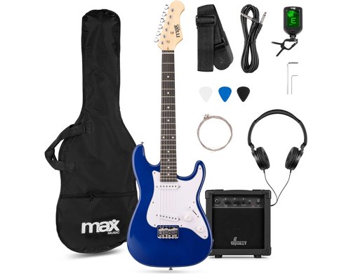 MAX GigKit Junior 3/4 BL E-Gitarrenset, Junior, 3/4, blau