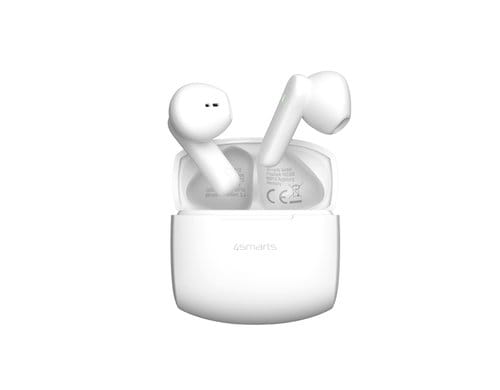 4smarts Kopfhörer BT In-Ear SkyBuds Air Weiss, ultraleichtes Design