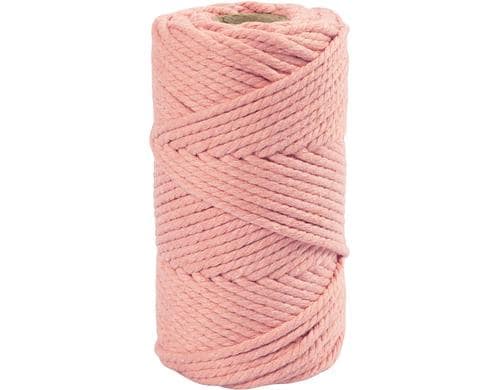 Creativ Company Macramé Kordel Rosa 4mm, 330g, 55m