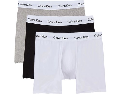 Calvin Klein Boxer Brief 3Pk Black / White / Grey Heather, L