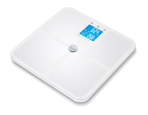 Beurer Analysenwaage BF 950 weiss 4 x 1.5V Batterie AAA, 30 Speicherplätze