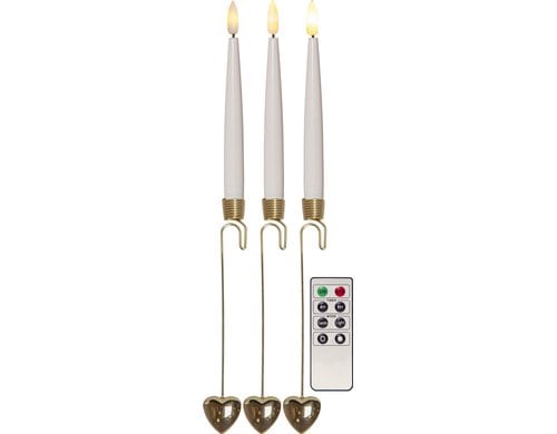 Star Trading Baumkerzen Flamme IP20, Warmweiss, Weiss