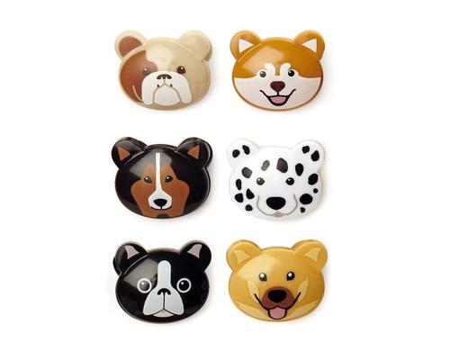 Kikkerland Verschlussclips Dog 6er Set L:22,5cm x B:9.5cm x H:3.2cm, 6er Set