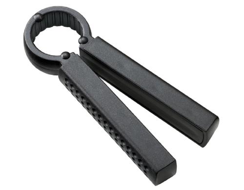 Moha Flaschenöffner Twisty schwarz für alle Petflaschen, Länge: 12 cm