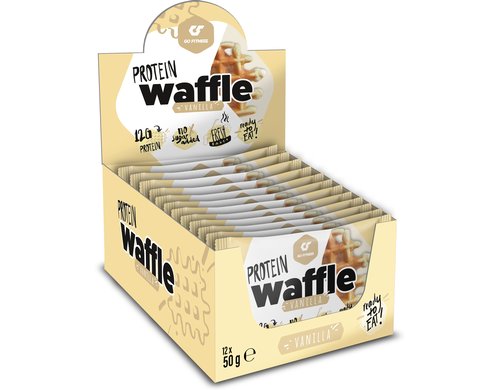 GoFitness Nutrition Protein Waffle Box Vanilla, 12x50g