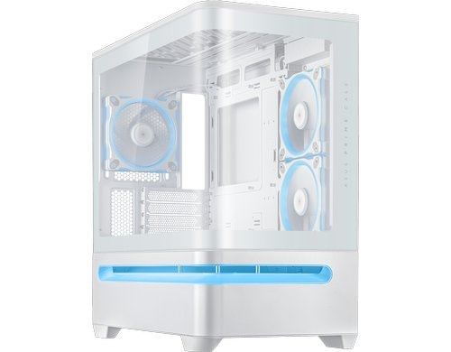 ASUS AP202 PRIME TG ARGB WHITE mATX, mITX,, 2x 2.5/3.5
