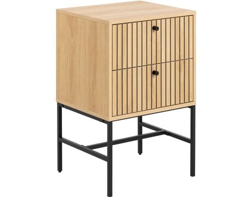 AC Design Nachttisch Albany MDF/Stahl, 45.6x40x70 cm AC Design Nachttisch Albany MDF/Stahl, 45.6x40x70 cm