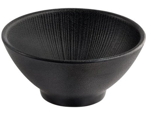 APS Bowl Nero Rund 0.3 Liter, Schwarz