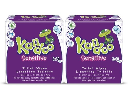 Kandoo Feuchttücher Sensitive 2 x 180 Stück KIT