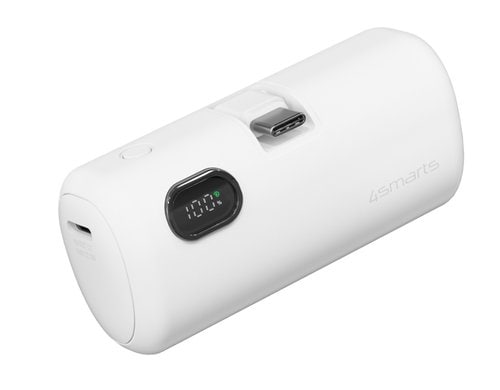 4smarts Powerbank PicoFold 5000mAh, 22.5W, weiss, PD2.0
