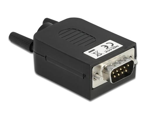 Delock Adapter Sub-D 9Pin/St - 10Pin TB 10Pin Terminalblock, Pitch 3.81, Schrauben