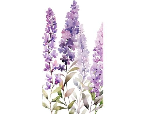 B+C Taschentücher Blumen lila 1 Päckchen à 10 Taschentücher