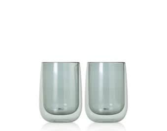 AdHoc Teeglas Duo Glass Füllmenge ca. 400 ml, 2 Stück, Grey