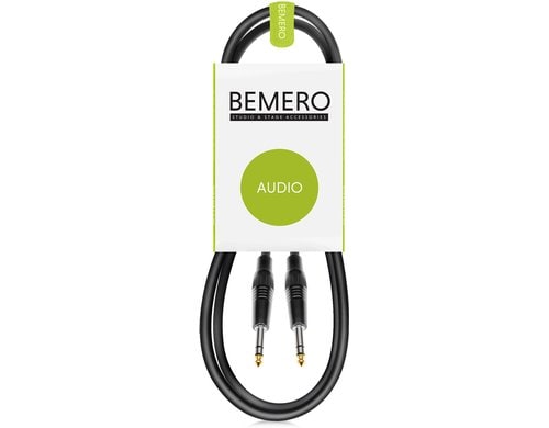 Bemero BAC1515-75BK 6.3 Klinke m+m 0.75m Linekabel, symmetrisch, schwarz, M-Serie