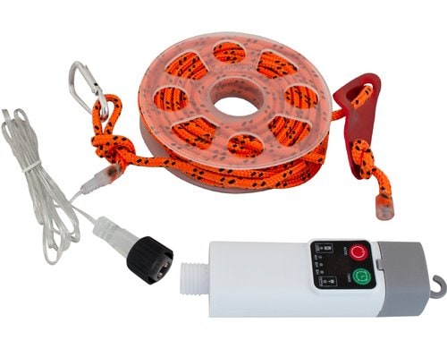 Deco-Abspannleinen mit Beleuchtung Wiederaufladbar Orange
