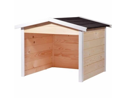 Mährobotergarage Oslo Spitzdach, natur aus Holz