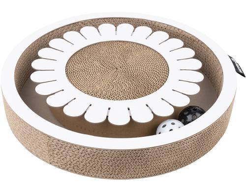 District70 Spielboard Bloom White 2 Bälle mit Glocke, 32x32x6cm