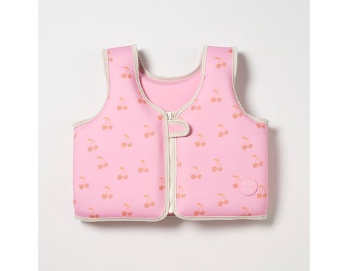 Kids Swim Vest 3-6 Cotton Candy Cherry