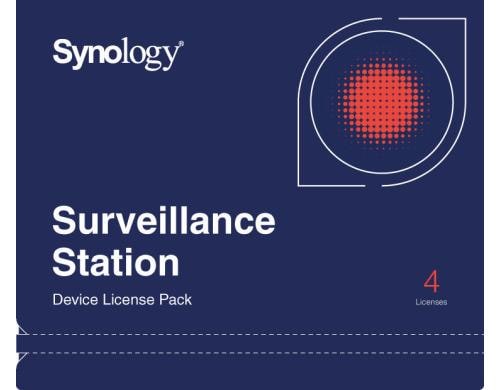 Synology Lizenzpaket für Videoüberwachungs- -geräte, 4 virtuelle Lizenzen