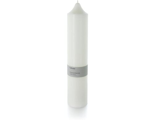 balthasar Kerze für Laternen, Weiss 35x9.2 cm (HxD), Brenndauer 210h