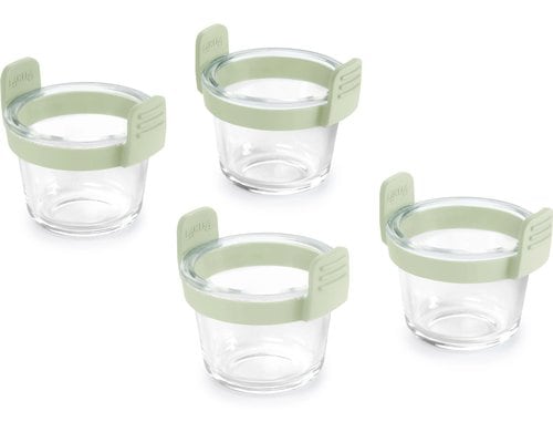 Lékué Glasbehälter für Air Fryer Mini Cups, 4 Stück