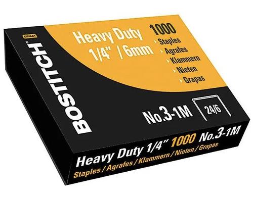 Bostitch Heftklammern 6mm NO.3-1M1000 Stk 3-1M (24/6),  Schenkellänge 6 mm