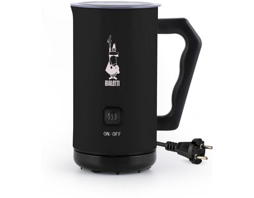 Bialetti Milchschäumer elektrisch MK02 schw Kunststoff, Antihaft,300ml Fassungsvermögen