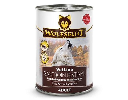 Wolfsblut VetLine Gastrointestinal 395g Gastrointestinal - Ente mit Süsskartoffel