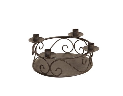 Opiflor Kerzenhalter Advent für Baumkerzen, Metall, 13x6.5 cm (DxH)