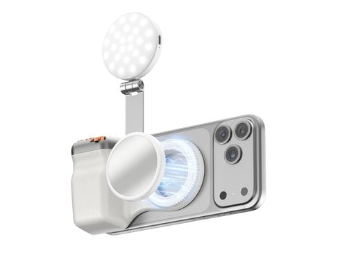 4SMARTS Kameragriff Magnetisch, Fill Light, Weiss