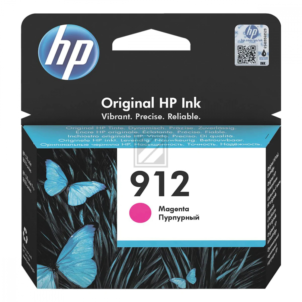 HP Tinte Nr. 912 - Magenta (3YL78AE) Seitenkapazität ~ 315 Seiten HP Tinte Nr. 912 - Magenta (3YL78AE) Seitenkapazität ~ 315 Seiten