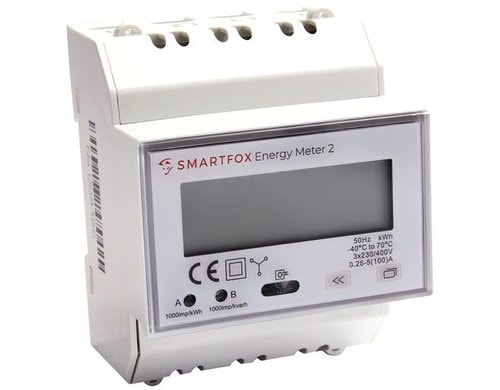 SMARTFOX Energy Meter 2, 80A, 400V 3ph, RS485, S0 (1000 Imp/kWh)