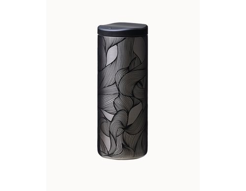 bioloco Thermo Kaffeebecher Neo - Ab.Leaves 350ml, Edelstahl, PP Deckel Lock Funktion