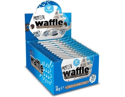 GoFitness Nutrition Protein Waffle Box Cookies n Cream, 12x50g