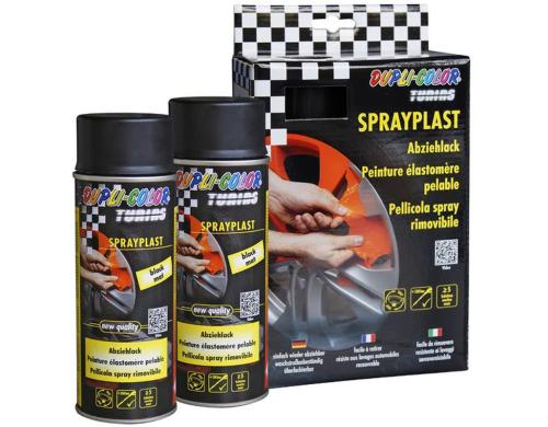 Dupli Color Sprayplast schwarz glanz Set