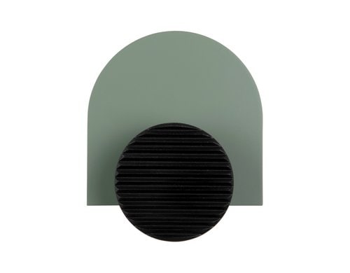 present time Wandhaken Single Knob MDF aus China, 18x4.5x15cm, Jungle green
