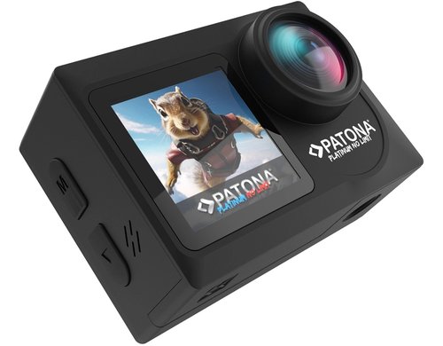 PATONA BIG SET Action Cam Life SL4 2xAkku, Dual Charger, 64GB Card, Zub
