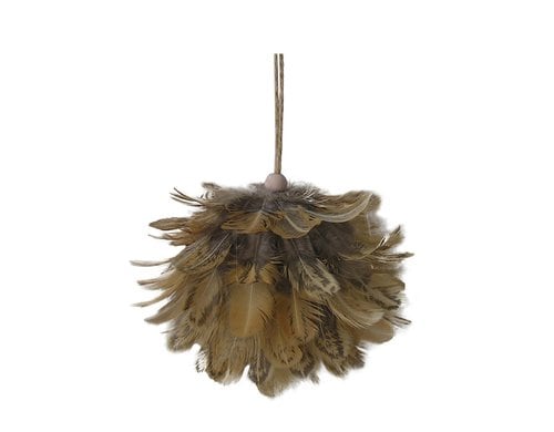 Chalet Aufhänger Federball 12cm hellbraun