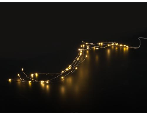 STT Lichterkette LED Batterie Angel Hair 36 0.6m, 36 LED warmweiss, Batteriebetrieben