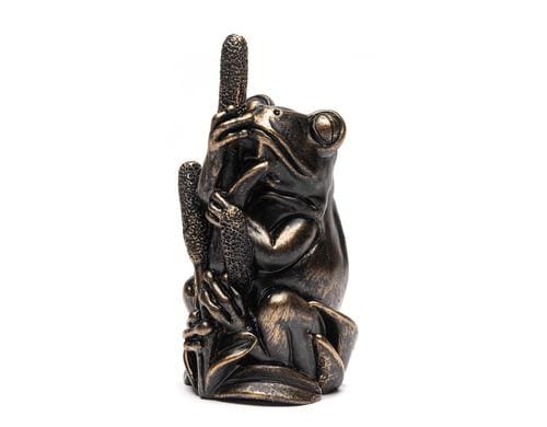 Cane Companions Frosch antike bronze