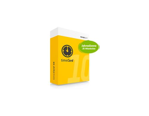 ReinerSCT timeCard 10 Zeit Jahreslizenz 25u Jahreslizenz für 25 Mitarbeiter