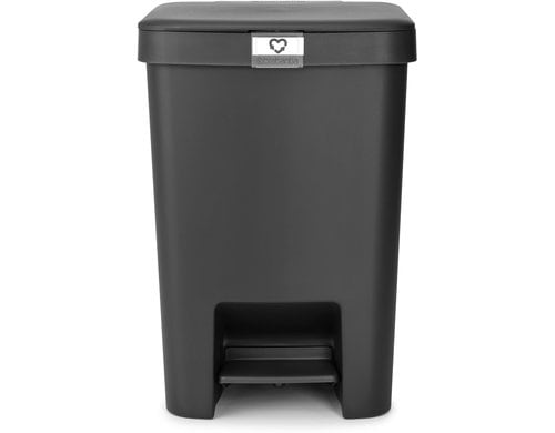 Brabantia Treteimer StepUp Recyclingeimer, 25 Liter, Dark Grey
