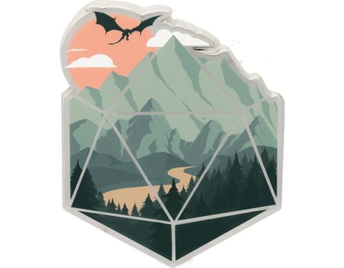 Anstecker A d20 Scene