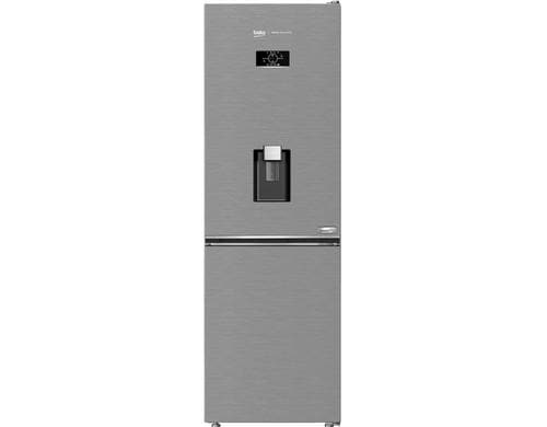 Beko Kühl- Gefrierschrank KG510 E, KS215l, GS109l, 38dB, inox